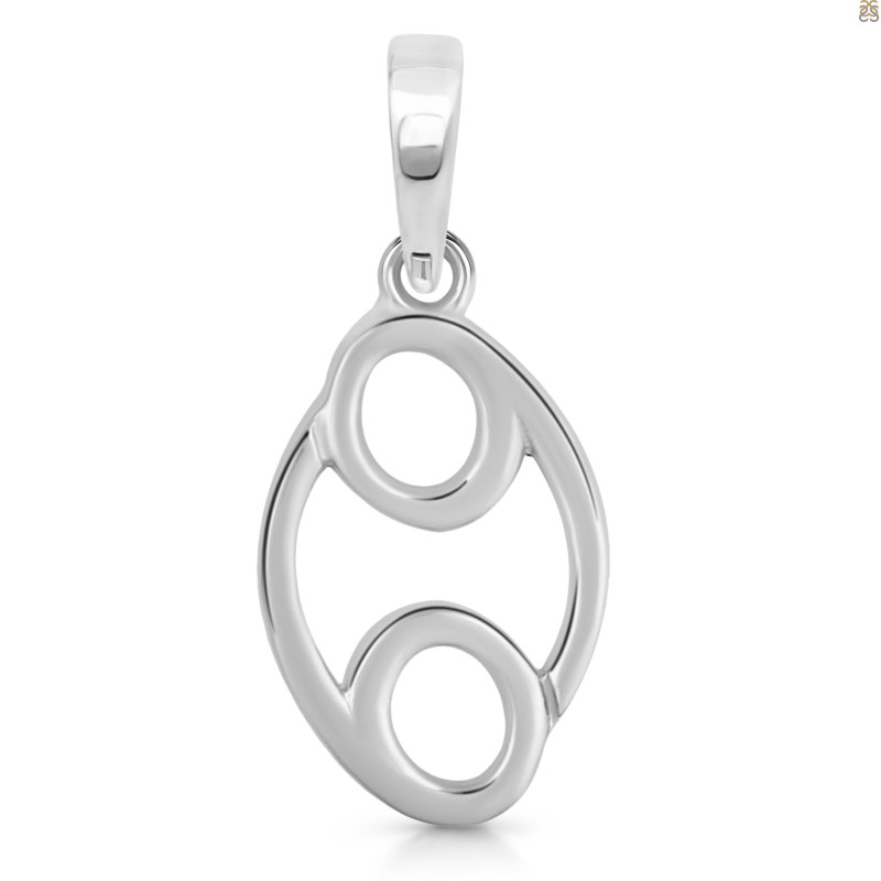 Cancer Zodiac Plain Silver Jewelry Set PS-RDR-3092/RDE-1500/RDB-185/RDC-23.