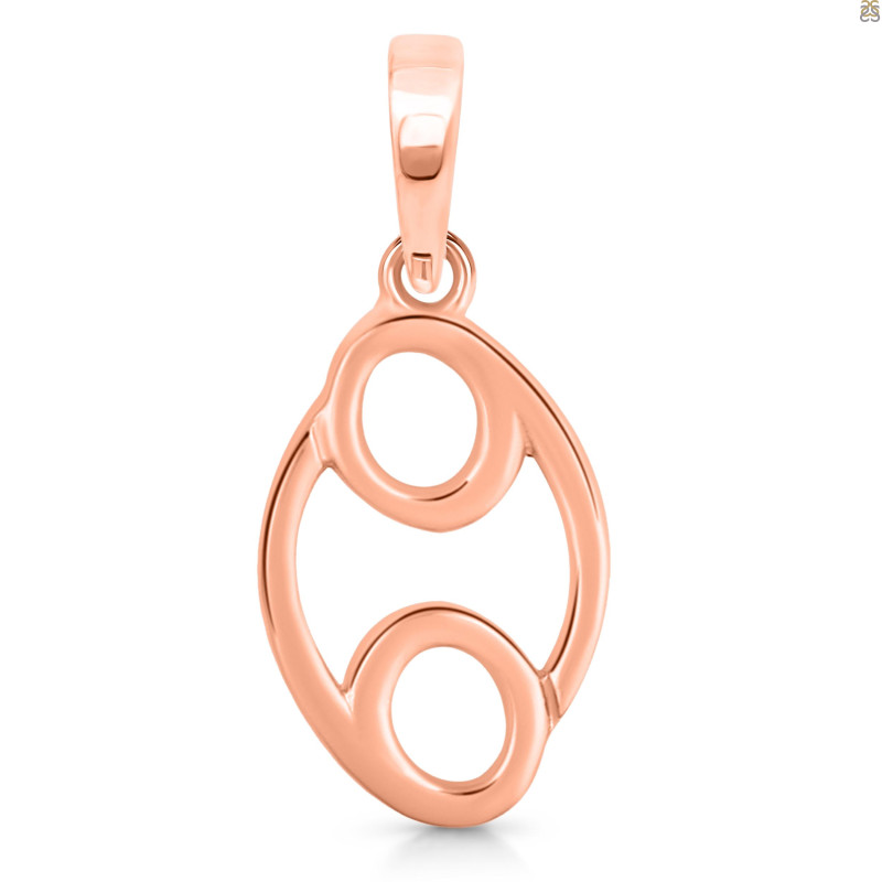 Cancer Zodiac Plain Silver Jewelry Set PS-RDR-3092/RDE-1500/RDB-185/RDC-23.