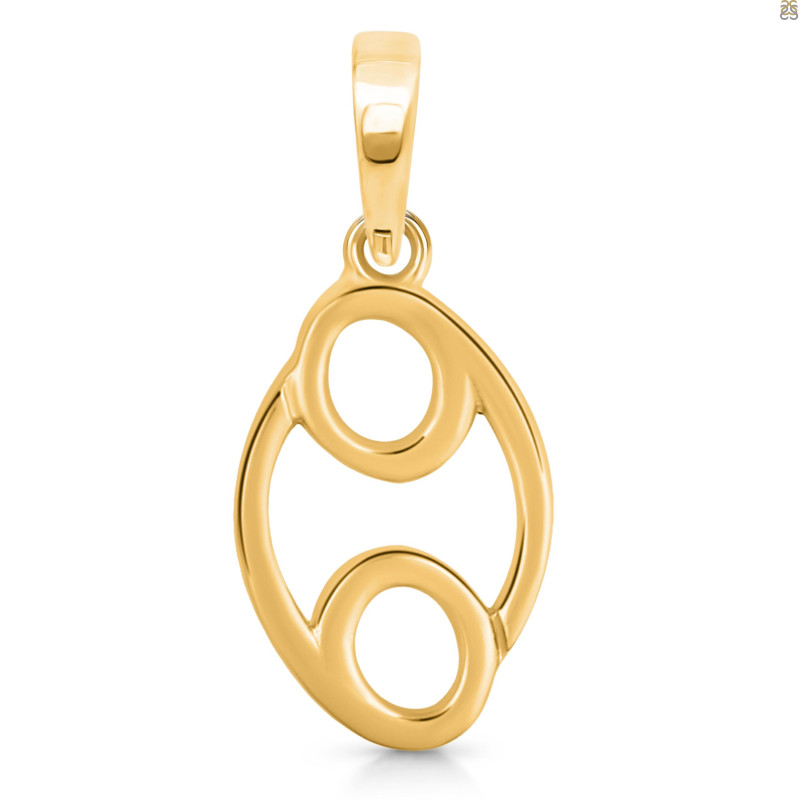 Cancer Zodiac Plain Silver Jewelry Set PS-RDR-3092/RDE-1500/RDB-185/RDC-23.