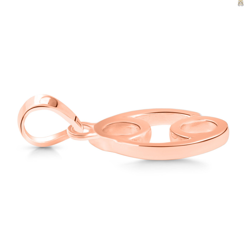 Cancer Zodiac Plain Silver Jewelry Set PS-RDR-3092/RDE-1500/RDB-185/RDC-23.