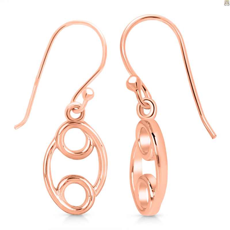 Cancer Zodiac Plain Silver Jewelry Set PS-RDR-3092/RDE-1500/RDB-185/RDC-23.