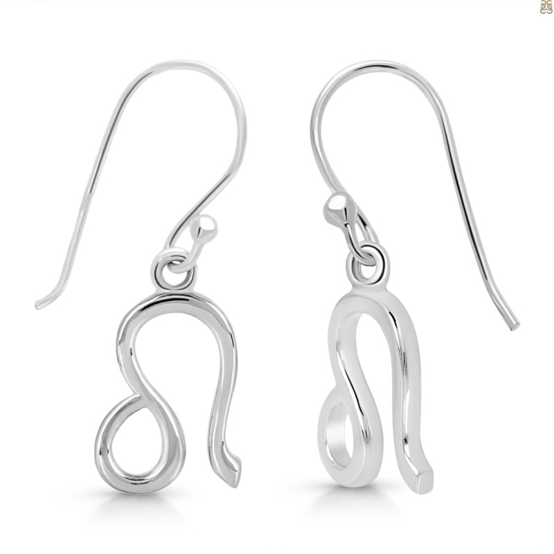 Leo Zodiac Plain Silver Jewelry Set PS-RDR-3093/RDE-1501/RDB-186/RDC-24.