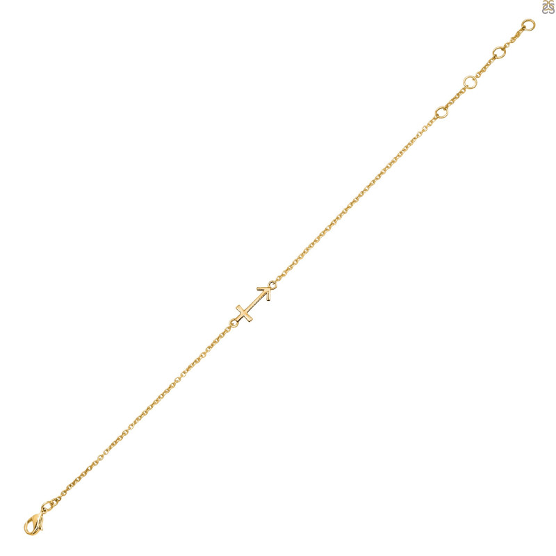 Sagittarius Zodiac Plain Silver Jewelry Set PS-RDR-3097/RDE-1505/RDB-190/RDC-28.