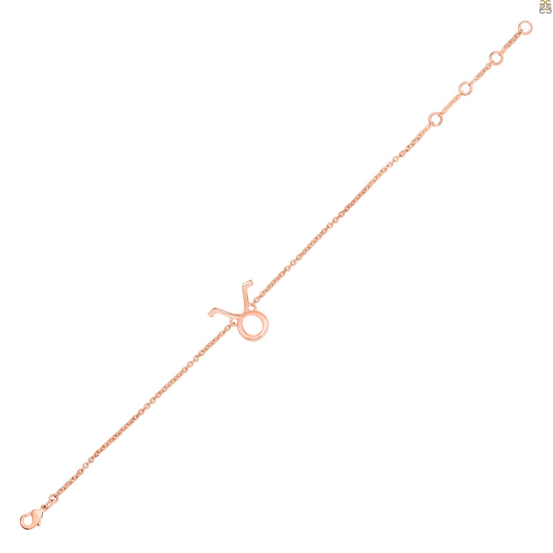 Taurus Zodiac Plain Silver Jewelry Set PS-RDR-3090/RDE-1498/RDB-183/RDC-21.