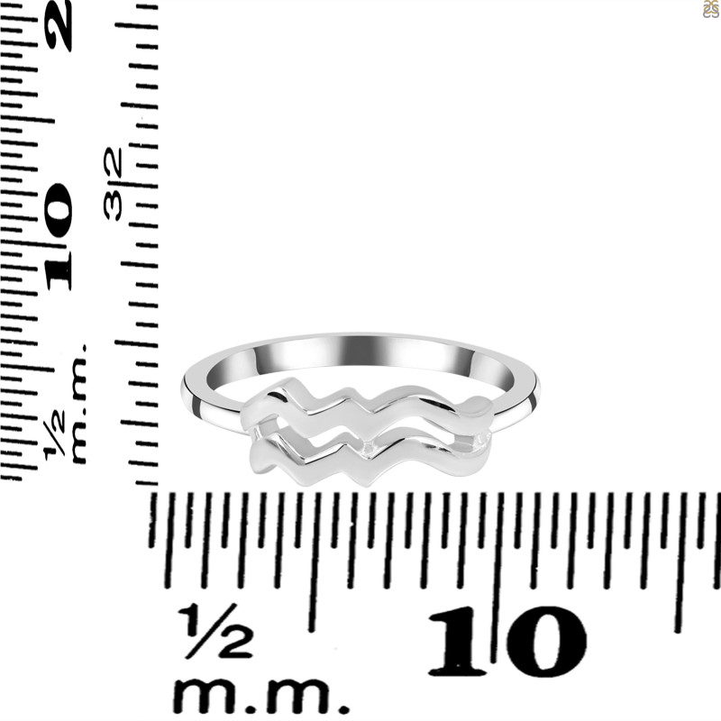 Aquarius Zodiac Ring PS-RDR-3088.