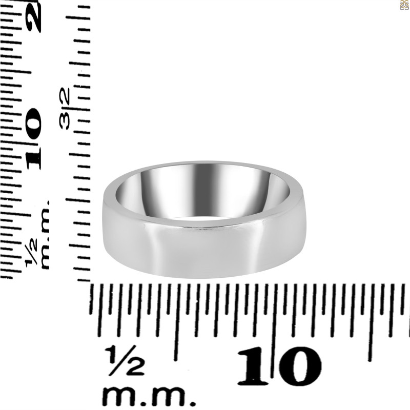 Plain Silver Ring PS-RDR-3044.