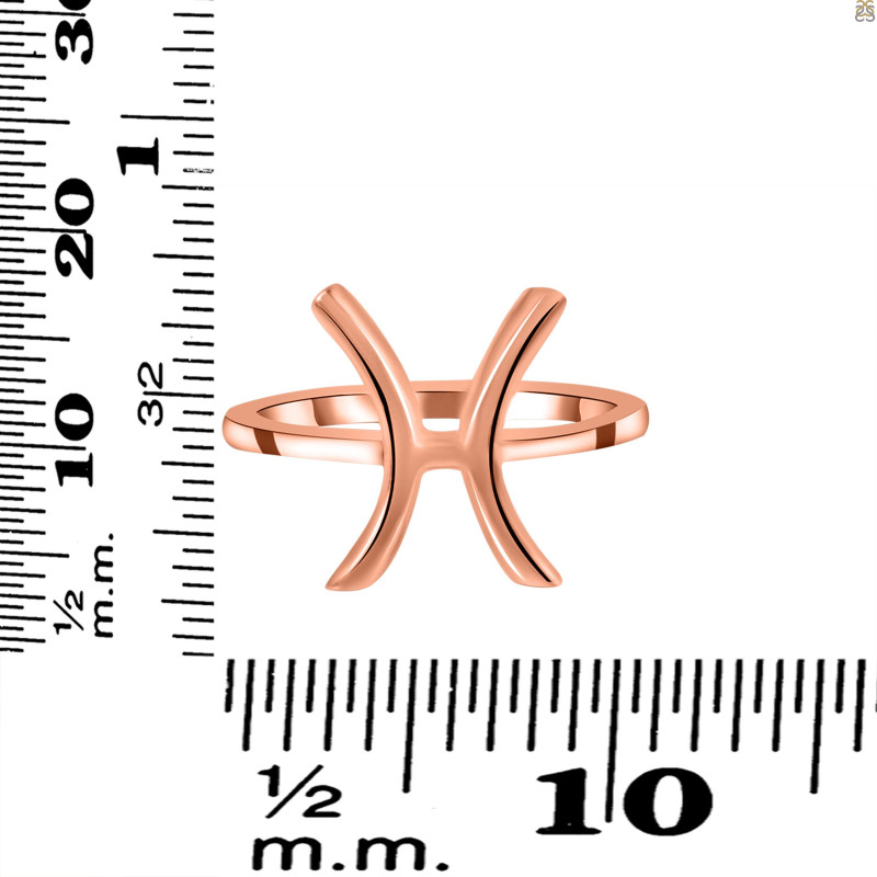 Pisces Zodiac Ring PS-RDR-3089.