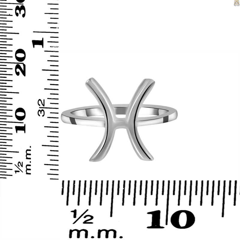 Pisces Zodiac Ring PS-RDR-3089.