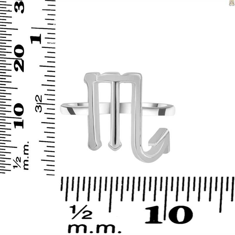 Scorpio Zodiac Ring PS-RDR-3096.