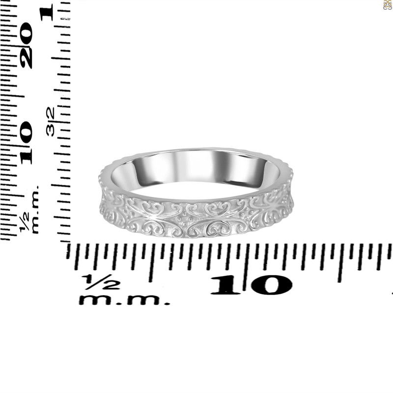 Plain Silver Ring PS-RDR-500.