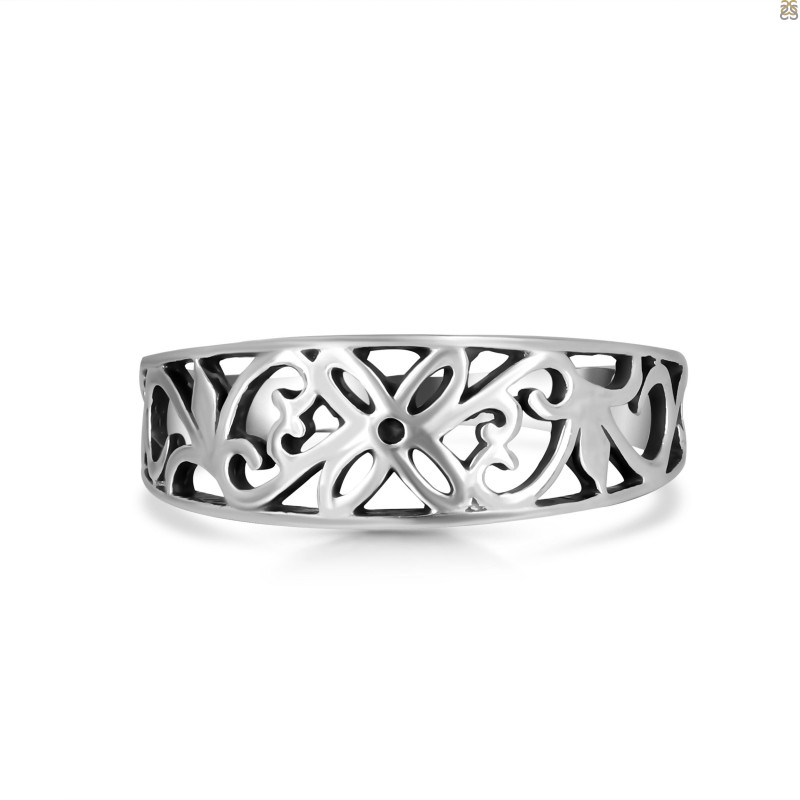 Plain Silver Ring PS-RDR-549.