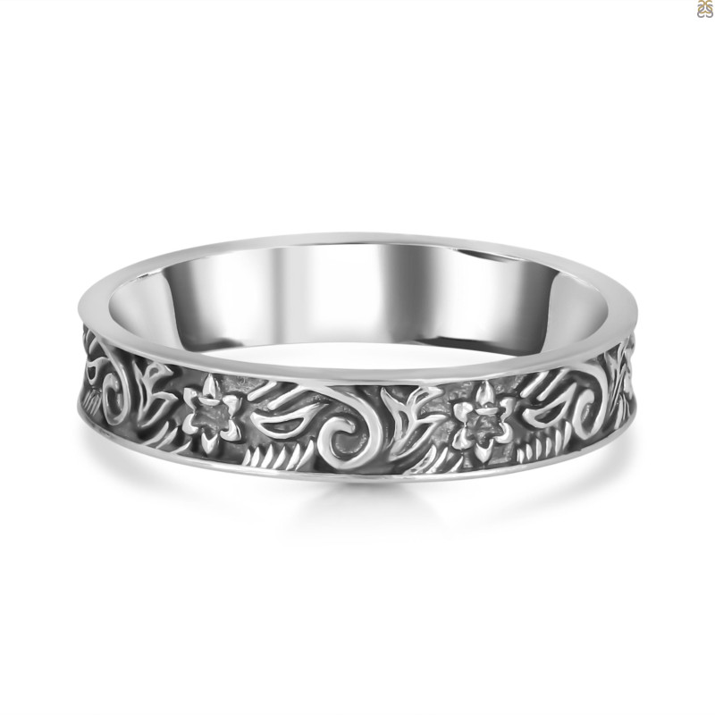 Plain Silver Band Ring (PS-RDR-564.) | Rananjay Exports