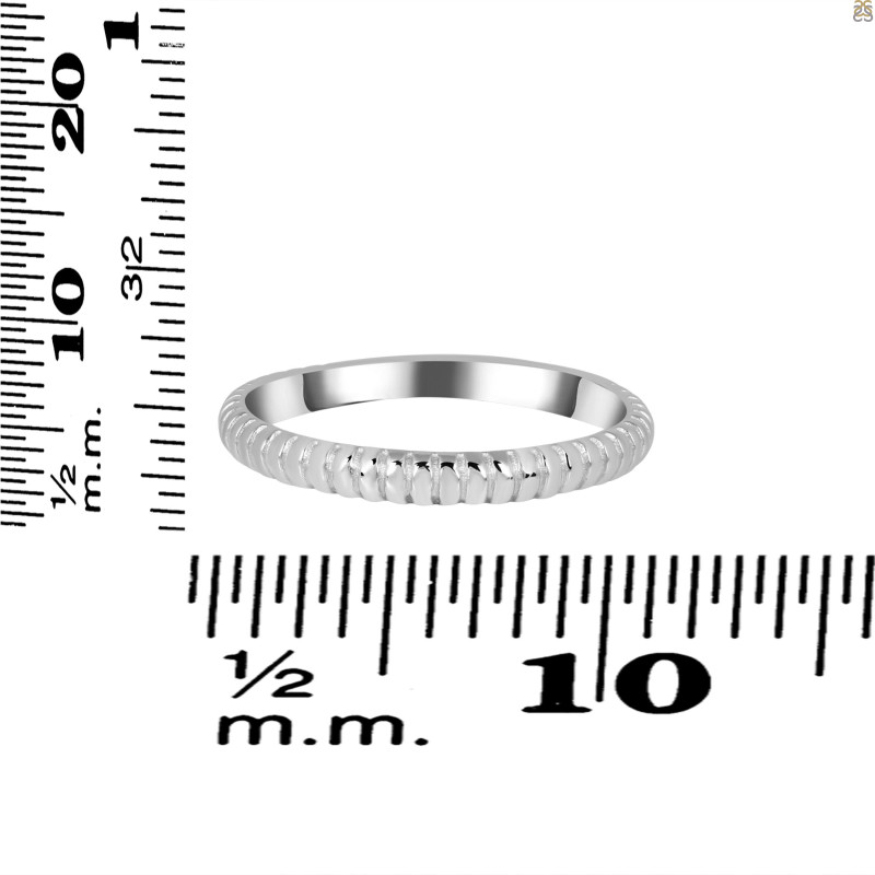 Plain Silver Ring PS-RDR-599.