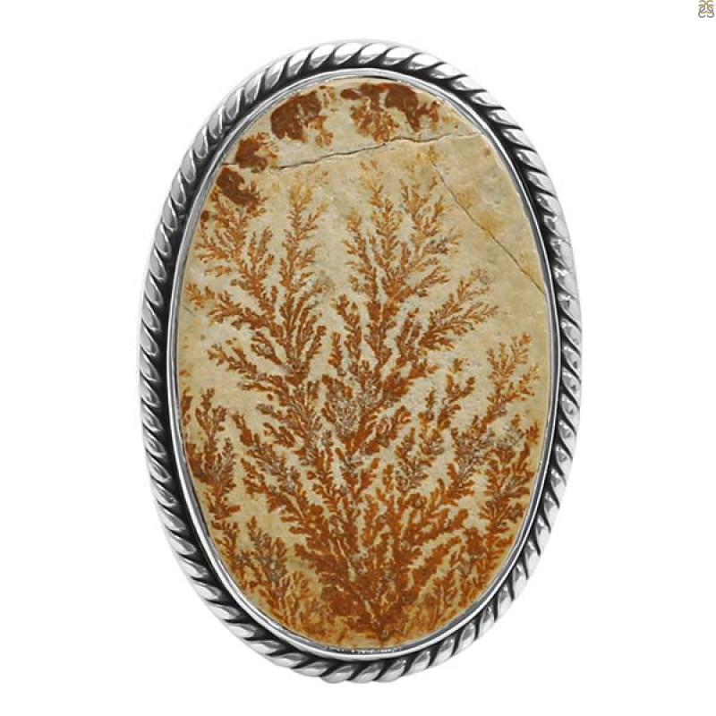 Psilomelane Dendrite Ring-R-Size-7 PSD-2-42