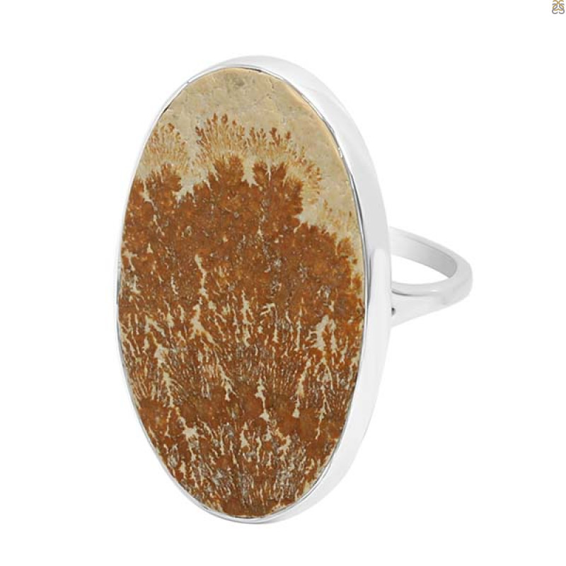 Psilomelane Dendrite Ring-R-Size-7 PSD-2-70