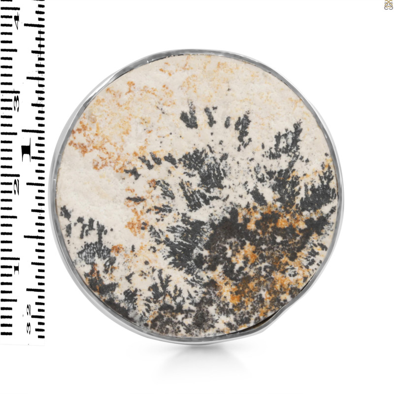 Psilomelane Dendrite Adjustable Ring-ADJ-R PSD-2-84