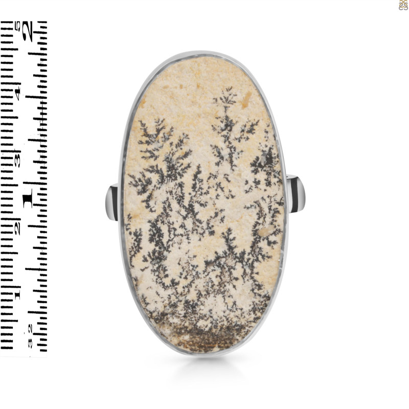 Psilomelane Dendrite Adjustable Ring-ADJ-R PSD-2-85