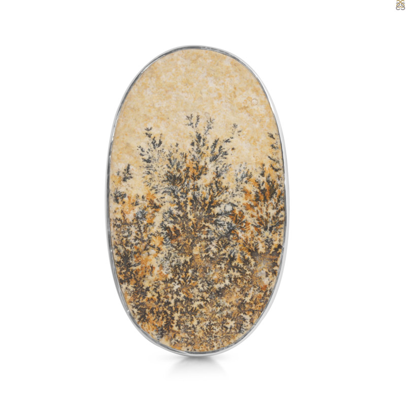 Psilomelane Dendrite Adjustable Ring-ADJ-R PSD-2-86