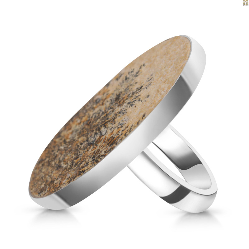 Psilomelane Dendrite Adjustable Ring-ADJ-R PSD-2-86