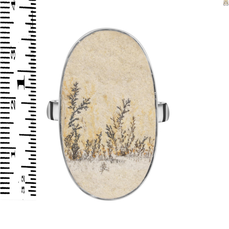 Psilomelane Dendrite Adjustable Ring-ADJ-R PSD-2-89