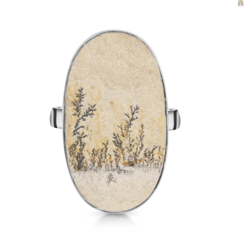 Psilomelane Dendrite Adjustable Ring-ADJ-R PSD-2-89