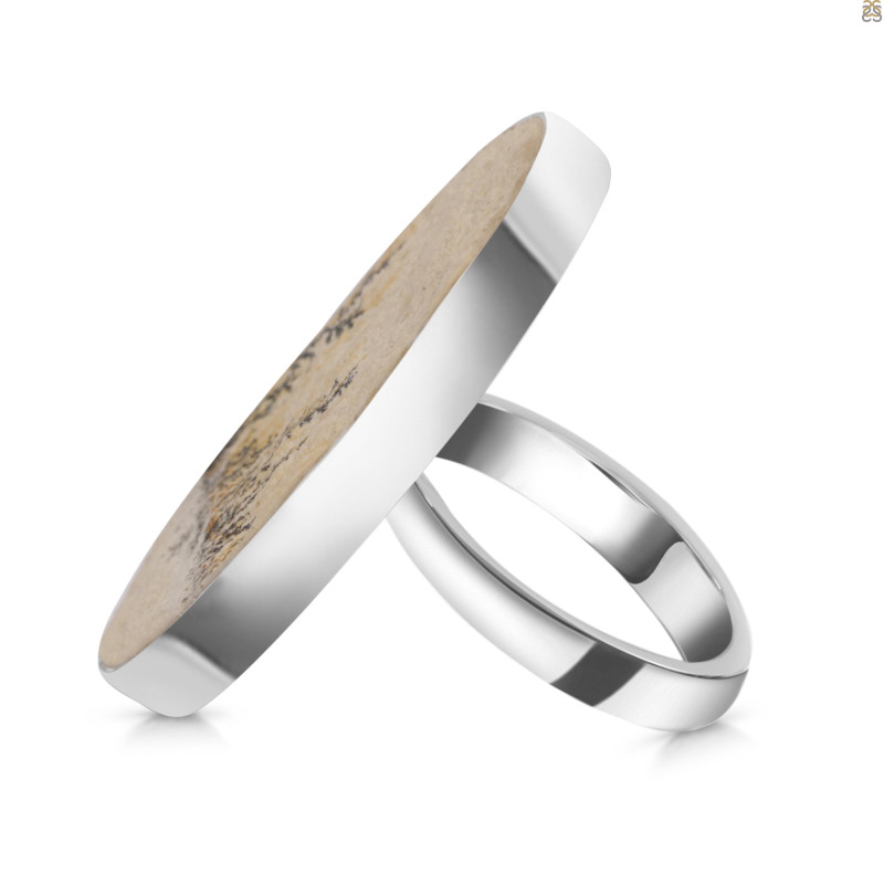 Psilomelane Dendrite Adjustable Ring-ADJ-R PSD-2-89