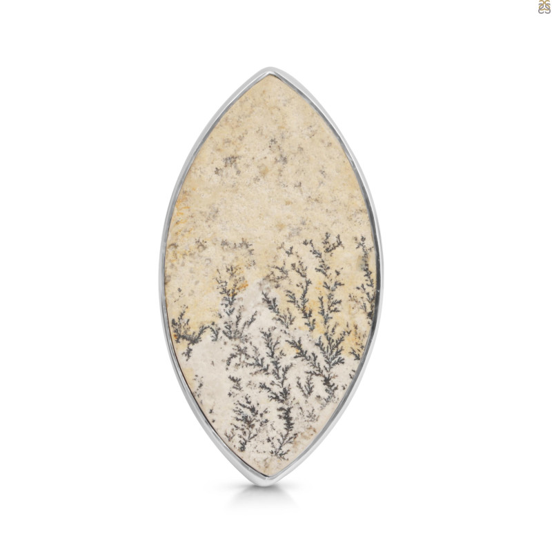 Psilomelane Dendrite Adjustable Ring-ADJ-R PSD-2-90