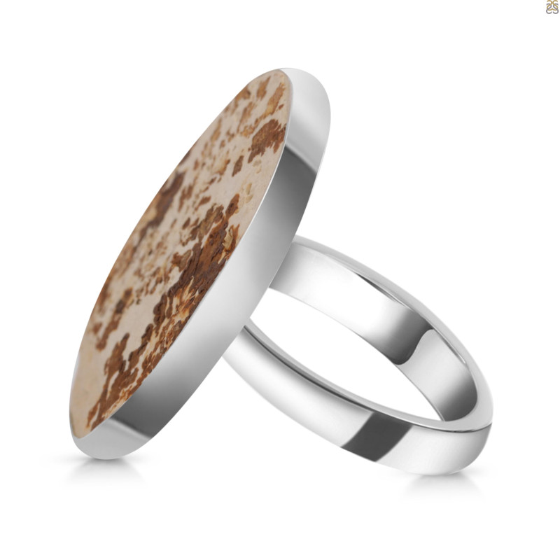 Psilomelane Dendrite Adjustable Ring-ADJ-R PSD-2-95