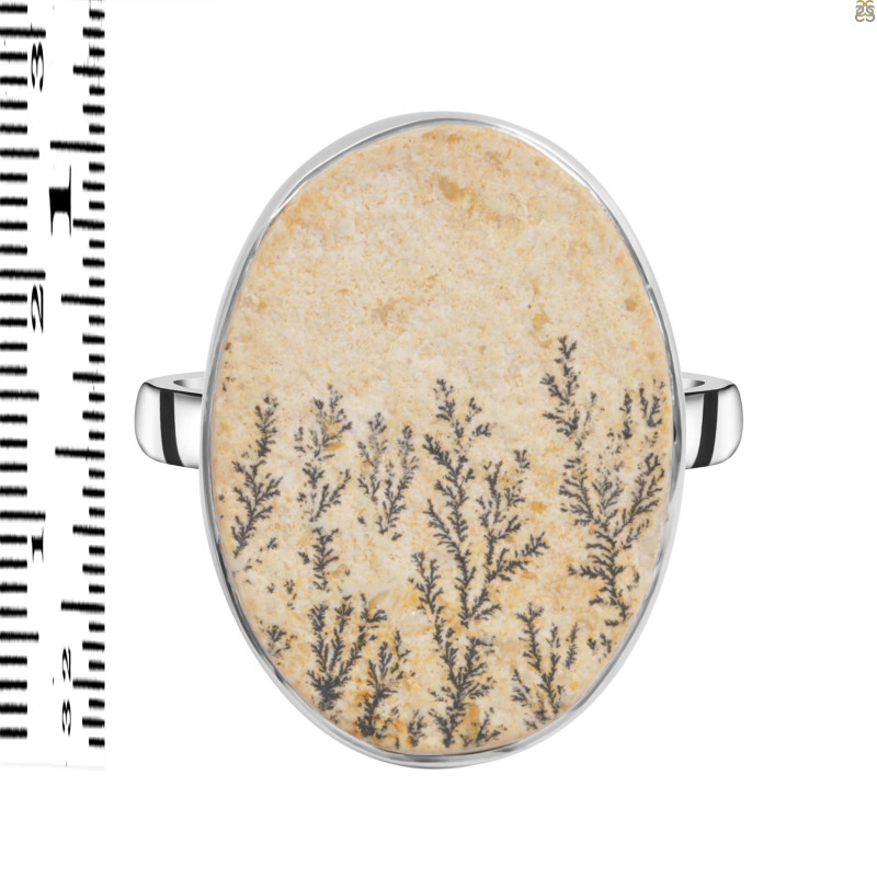 Psilomelane Dendrite Adjustable Ring-ADJ-R PSD-2-97