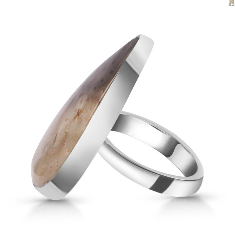 Plumroot Agate Adjustable Ring-ADJ-R PTJ-2-19