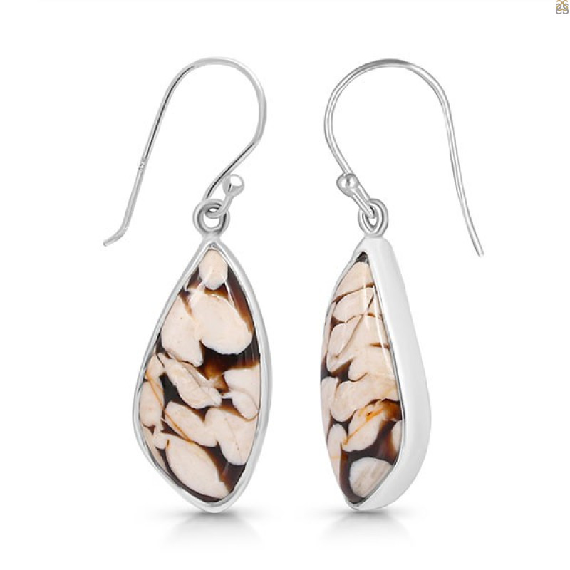 Peanutwood Jasper Earring-E PWJ-3-19