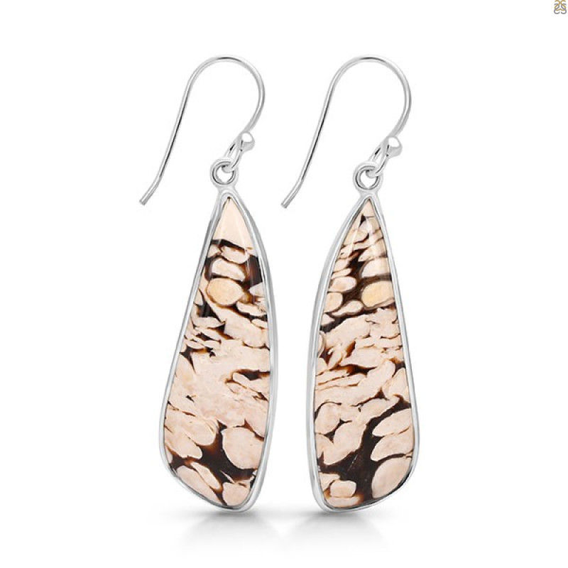 Peanutwood Jasper Earring-E PWJ-3-24