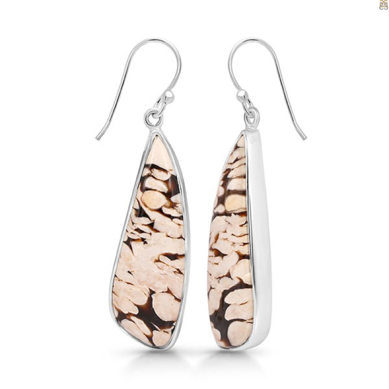 Peanutwood Jasper Earring-E PWJ-3-24