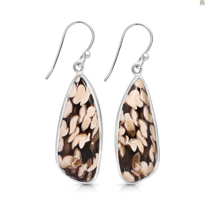 Peanutwood Jasper Earring-E PWJ-3-29