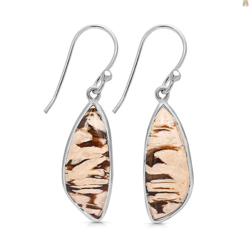 Peanutwood Jasper Earring-E PWJ-3-31