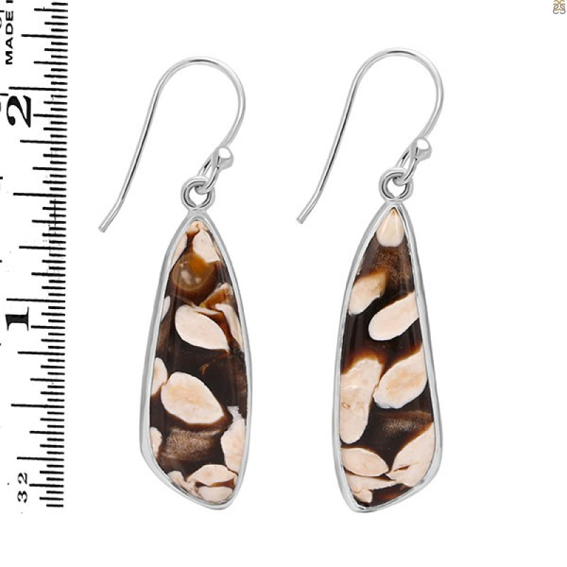 Peanutwood Jasper Earring-E PWJ-3-35