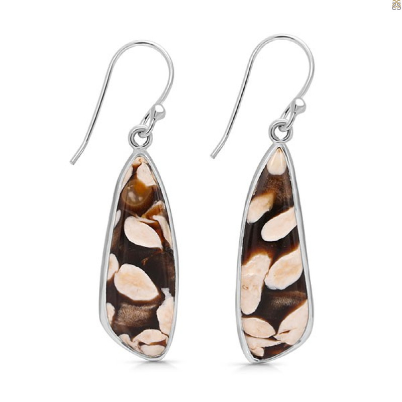 Peanutwood Jasper Earring-E PWJ-3-35