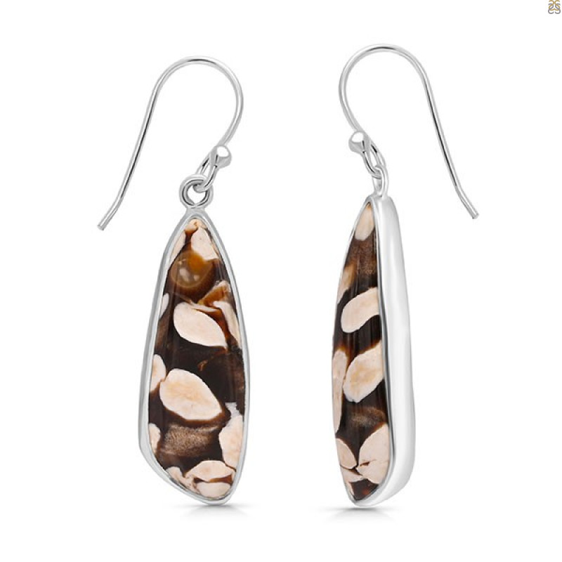 Peanutwood Jasper Earring-E PWJ-3-35
