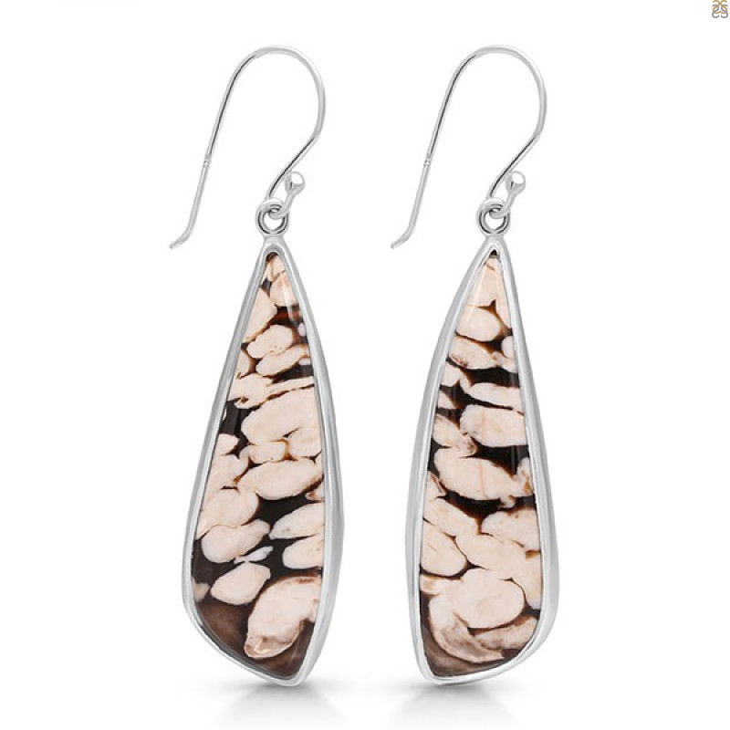 Peanutwood Jasper Earring-E PWJ-3-37