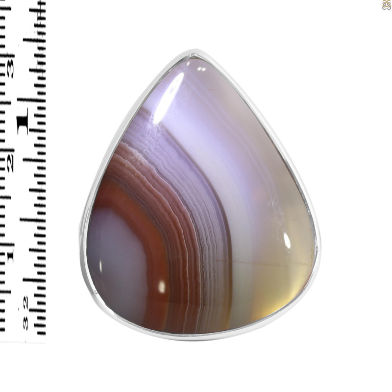 Red Botswana Agate Adjustable Ring-ADJ-R RBA-2-1