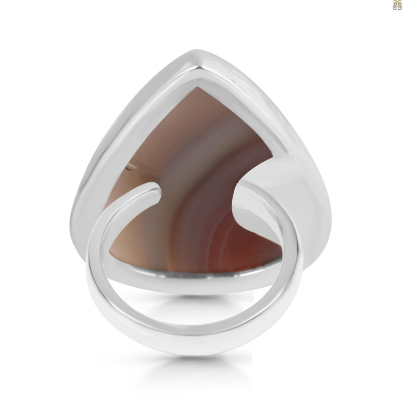 Red Botswana Agate Adjustable Ring-ADJ-R RBA-2-1