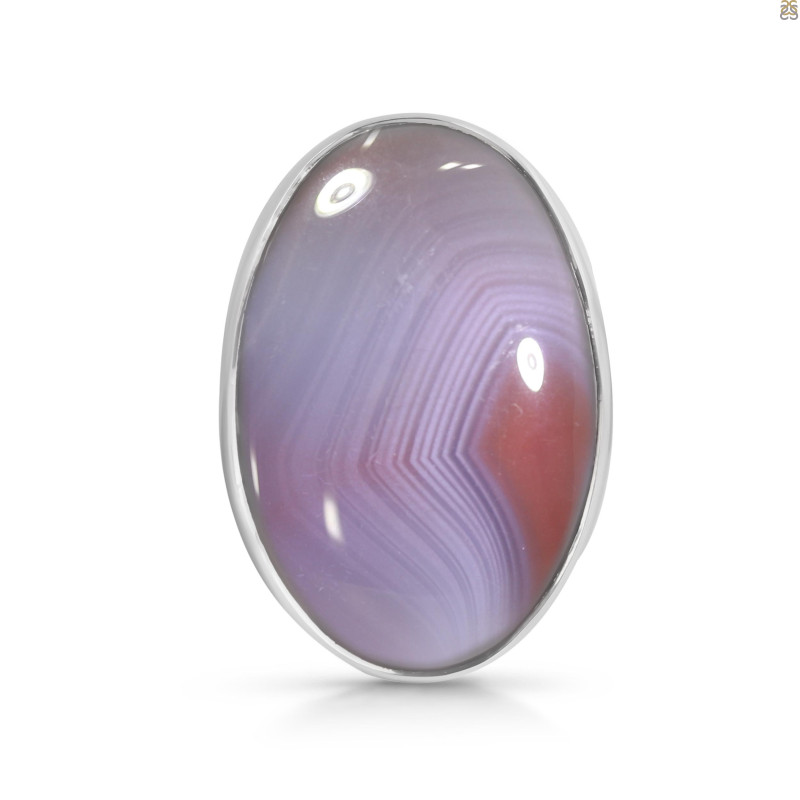 Red Botswana Agate Adjustable Ring-ADJ-R RBA-2-10