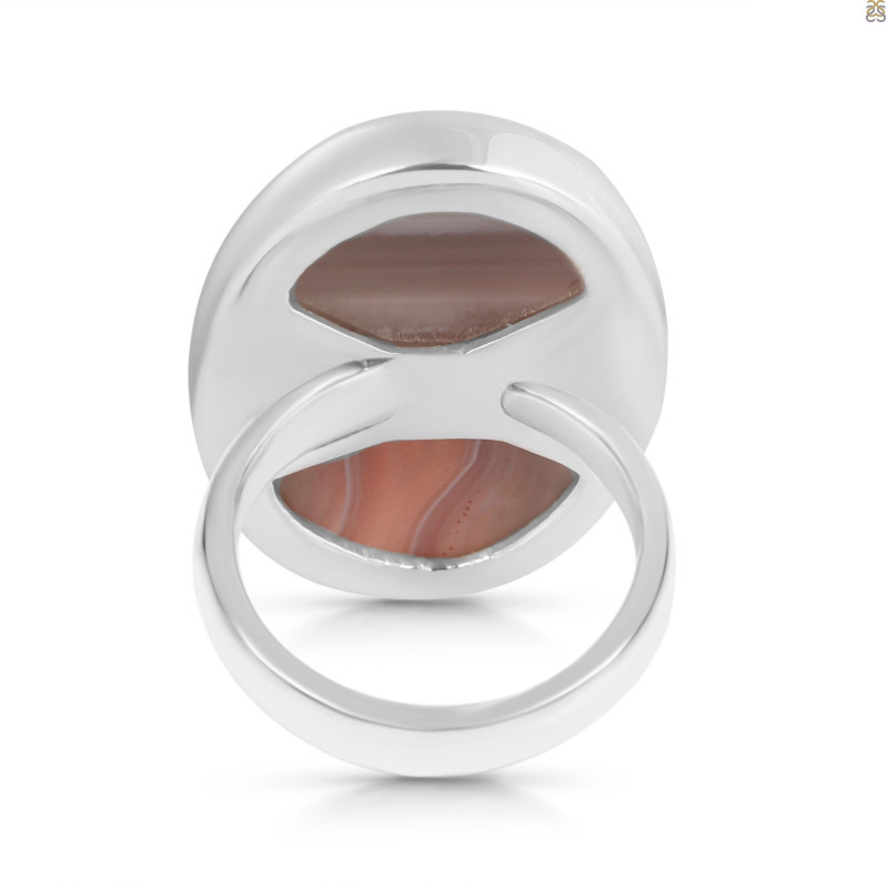 Red Botswana Agate Adjustable Ring-ADJ-R RBA-2-11