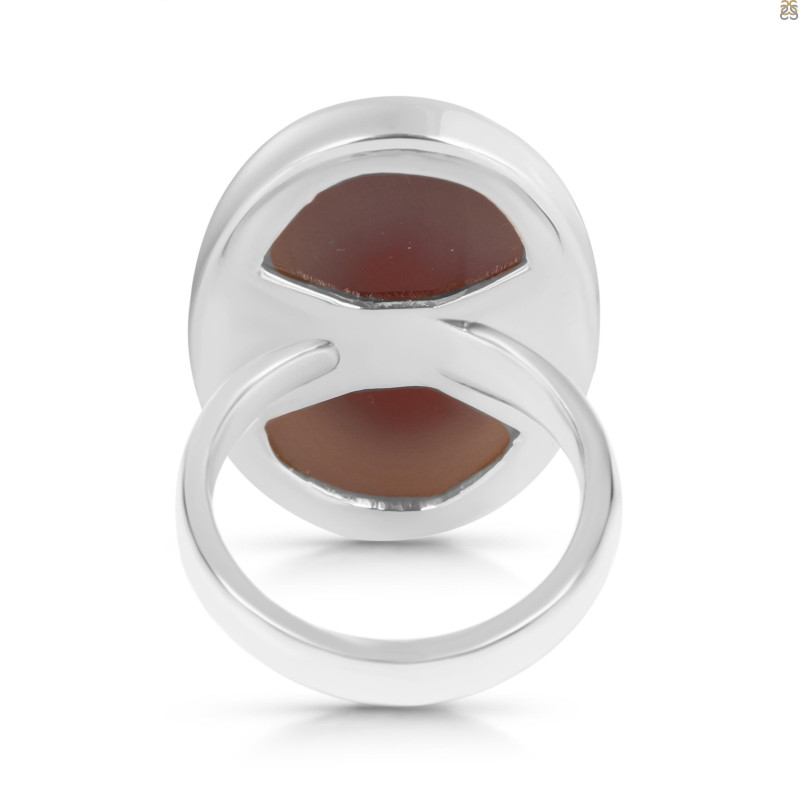 Red Botswana Agate Adjustable Ring-ADJ-R RBA-2-13