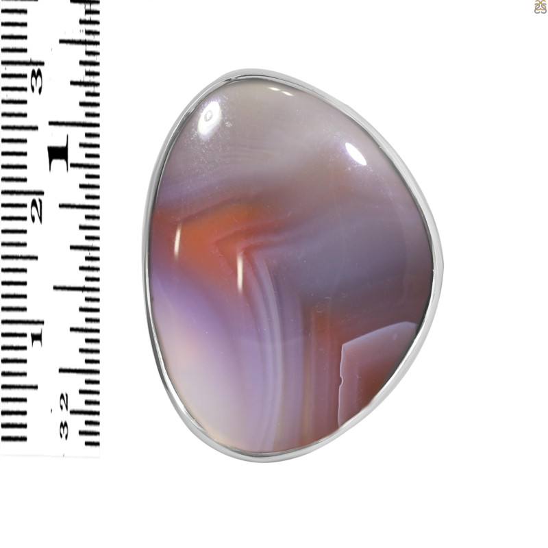Red Botswana Agate Adjustable Ring-ADJ-R RBA-2-16