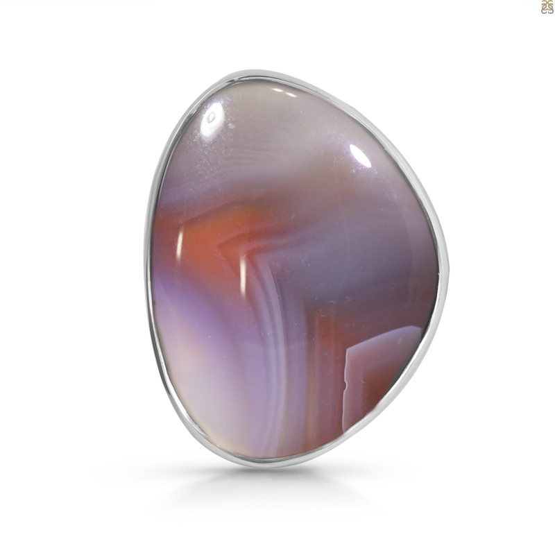 Red Botswana Agate Adjustable Ring-ADJ-R RBA-2-16
