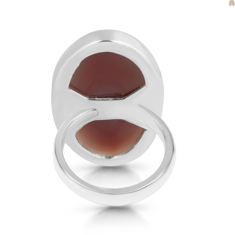 Red Botswana Agate Adjustable Ring-ADJ-R RBA-2-17