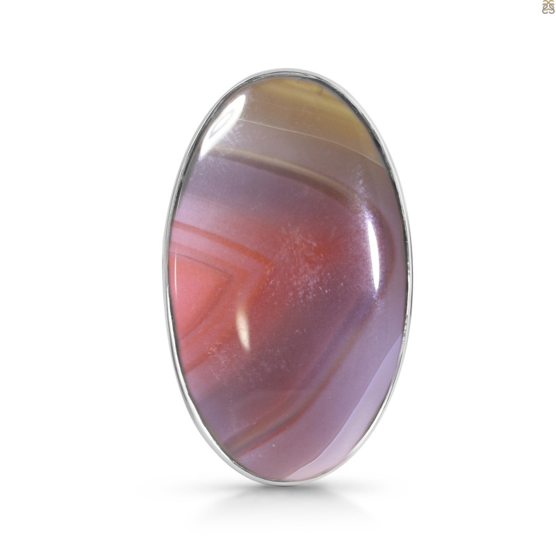 Red Botswana Agate Adjustable Ring-ADJ-R RBA-2-18