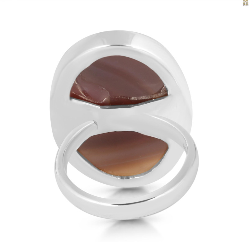 Red Botswana Agate Adjustable Ring-ADJ-R RBA-2-18