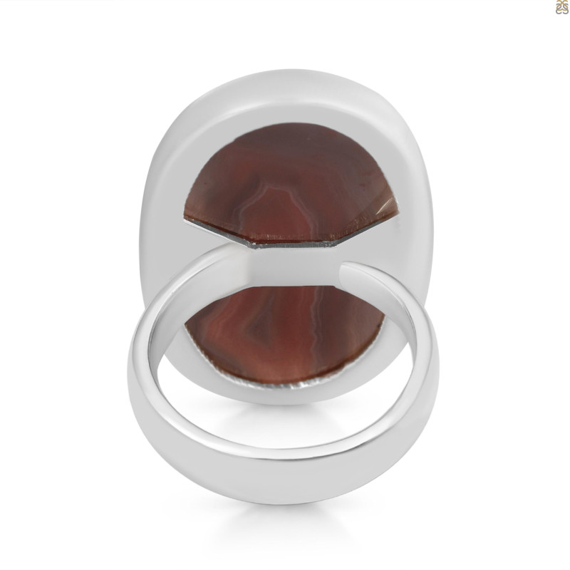 Red Botswana Agate Adjustable Ring-ADJ-R RBA-2-20